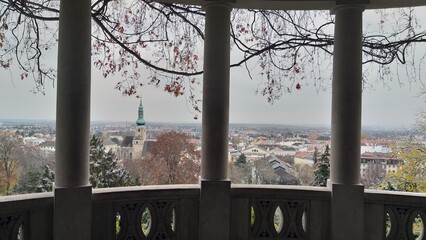 Blick auf das winterliche Baden bei Wien (2)