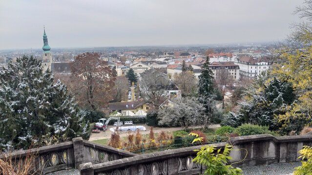 Winterbeginn in der Kurstadt Baden bei Wien