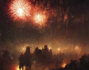Obraz premium New Year