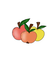 apple with leaves