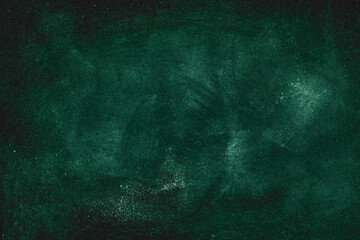 Green Chalkboard. Chalk texture school board display for background. chalk traces erased with copy space for add text or graphic design. Backdrop of Education concepts