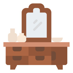 dressers furniture room interior icon