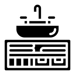 bathroom storage furniture interior toilet icon