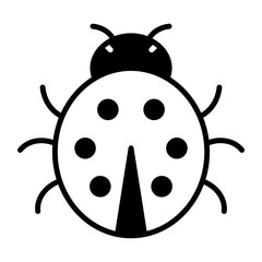 Ladybug, ladybird icon in modern style for website mobile logo app UI design. simple vector icon. 