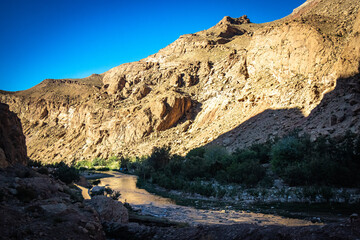 valley of roses, morocco, oasis, river, m'goun, high atlas mountains, north africa