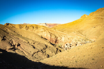 valley of roses, morocco, oasis, river, m'goun, high atlas mountains, north africa