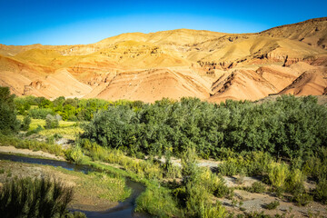 valley of roses, morocco, oasis, river, m'goun, high atlas mountains, north africa