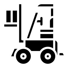 forklift supermarket store logistic icon