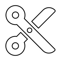 Scissors Icon in Line Style