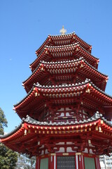Pagoda in Kawasaki-Daishi Temple, Japan
