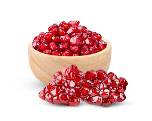 Pomegranate seeds isolated on transparent png