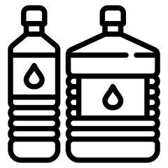 oil bottle food cooking icon