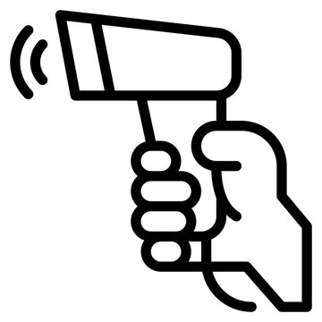 payment barcode scanner hand icon