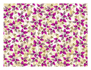 abstract digital flower design pattern on background