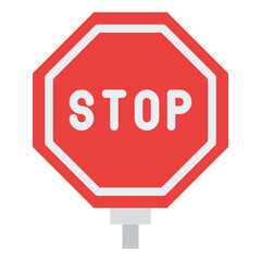 stop label sign safety icon