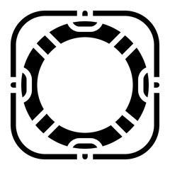 lifebuoy boat sea safety icon