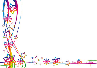 Weihnachten Hintergrund abstrakt mit bunten Sternen Hintergrund transparent