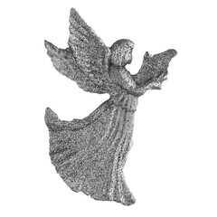 Weihnachten  Engel silber Hintergrund transparent