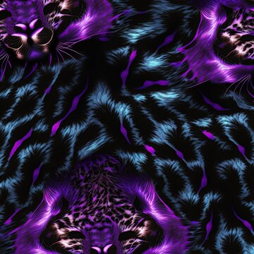 abstract purple fur background. generative ai