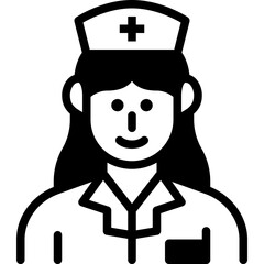 nurse solid icon
