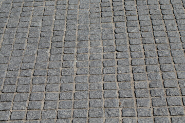 Old stone paved avenue street