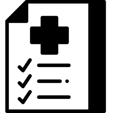 Medical Checkup Solid Line Icon