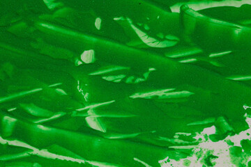 acrylic green paint texture background