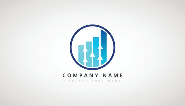 Fundraising Financial And Accounting Logo Design, With White Backgrond.