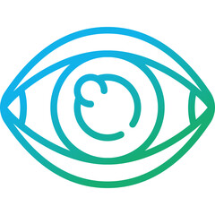 eye gradient line icon