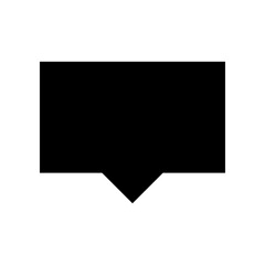 Bubble speech icon template