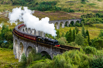 Steam train in Scotland