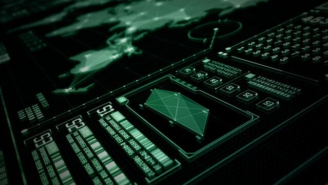 Graphic Dashboard Head-up display and Futuristic User Interface GUI, Future Technology Digital Cyberspace and Global Network Connection Tracking GPS