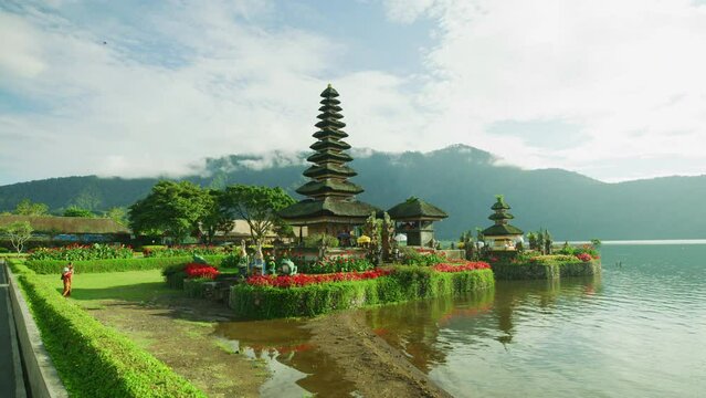 Ulun Danu Beratan Temple and Lake Bratan, Bali, Indonesia