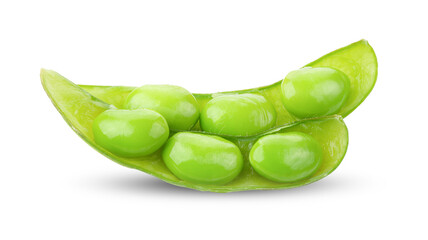 Green soybeans seeds isolated on transparent png