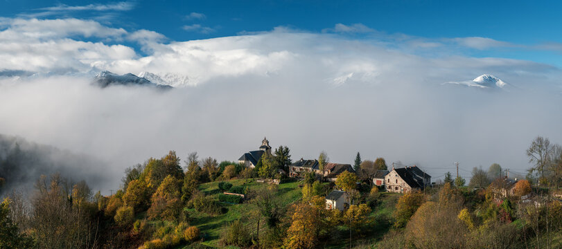 Village de montagne en Ariège Pyrénées France