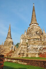 Fototapeta premium アユタヤ歴史公園 ワット・プラ・シーサンペット