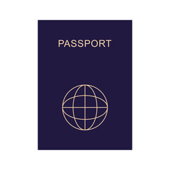 Passport icon on white background. Passport vector illustration. EPS 10.