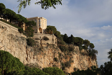 The famous rock in Monaco, on which the castle of Grimaldi is located