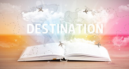 open book, vacation concept concept