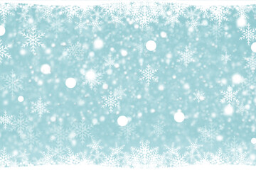 Holyday winter abstract snowflakes background