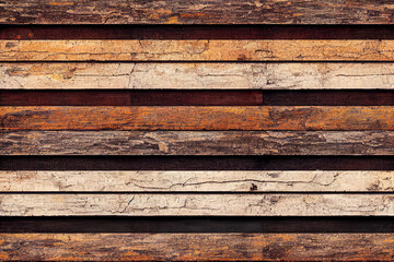 Old Weathered Planks Seamless Texture, Generative AI Illustration