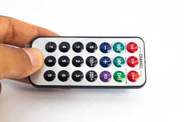 A hand held remote control module. This module is used for electronics hobbyists for DIY materials.
