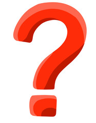 Question mark with color doodle symbol icon hand drawn illustration art