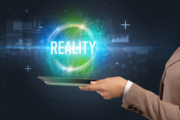 Close-up of a touchscreen, new tech concept