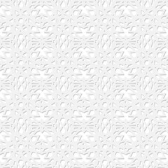 Seamless vector pattern, gray geometric patterns with shadow on a white background. For printing, packaging, wallpaper, textiles, web design, banner