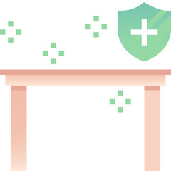 Obraz premium cleaned flat icon