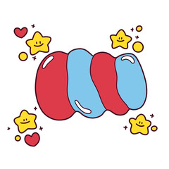 christmas cute cartoon card christmas tree santa