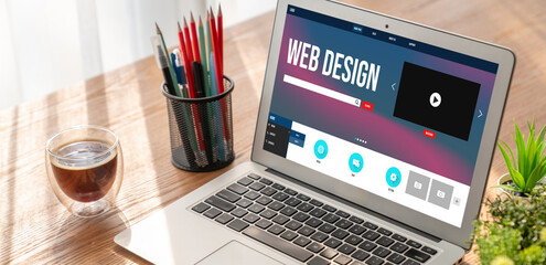 Website design software provide modish template for online retail business and e-commerce