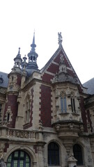 Fototapeta na wymiar photo de toitures d'un château en France.