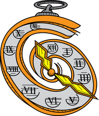 illustration of an clock